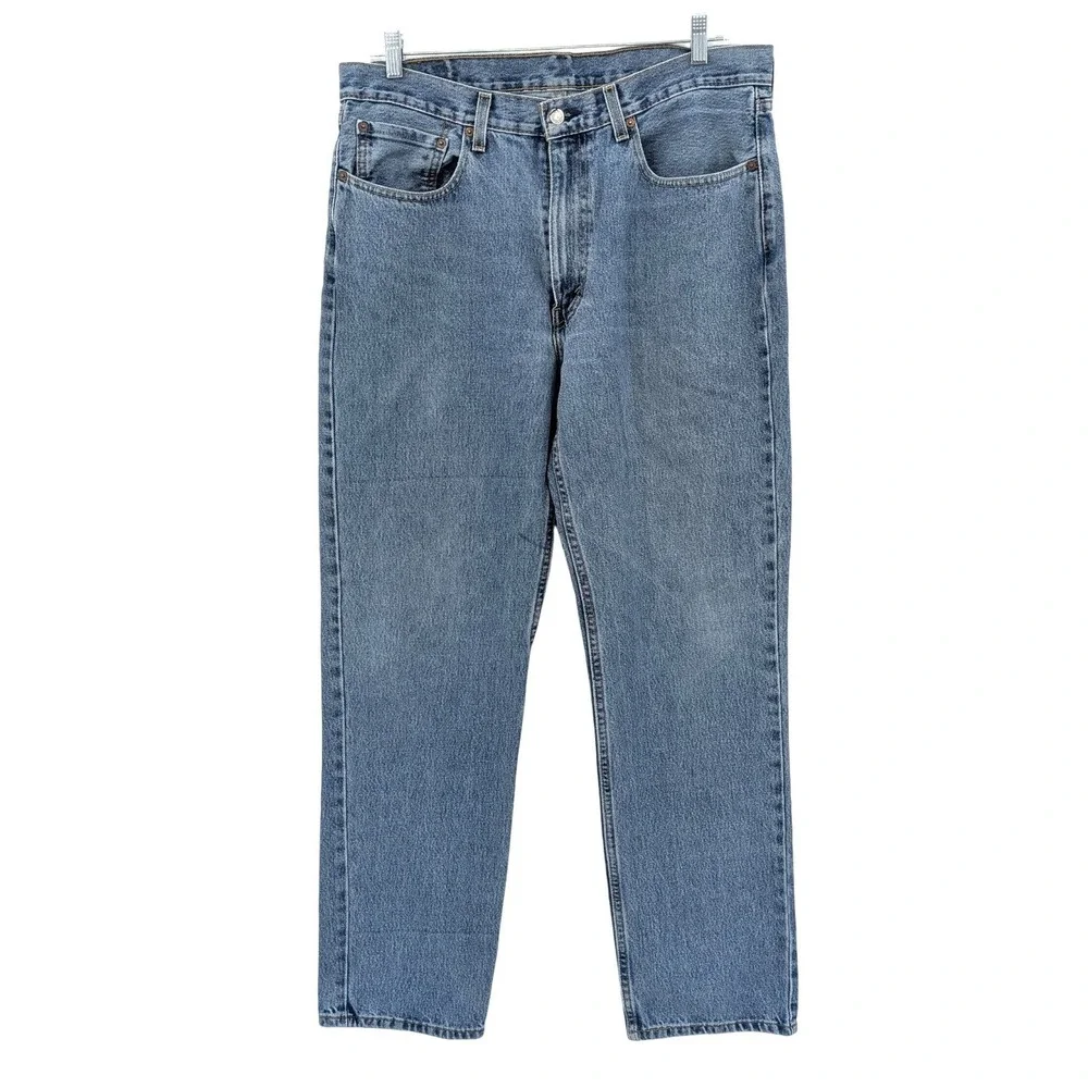 Classic Straight‎ Leg Levi's 550 Vintage Wash Cotton Jeans W36 L34
